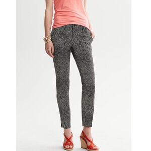 Banana Republic Camden fit black dot ankle pants